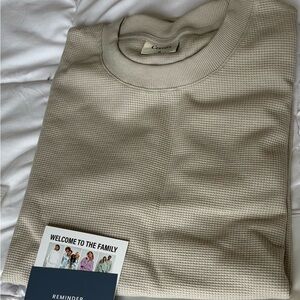 COMFRT Cream Waffle Knit Sweater